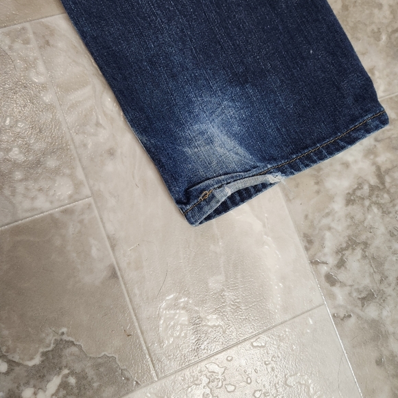 Mens Levi's 514 straight leg dark wash jeans 34 /32 - Picture 6 of 10